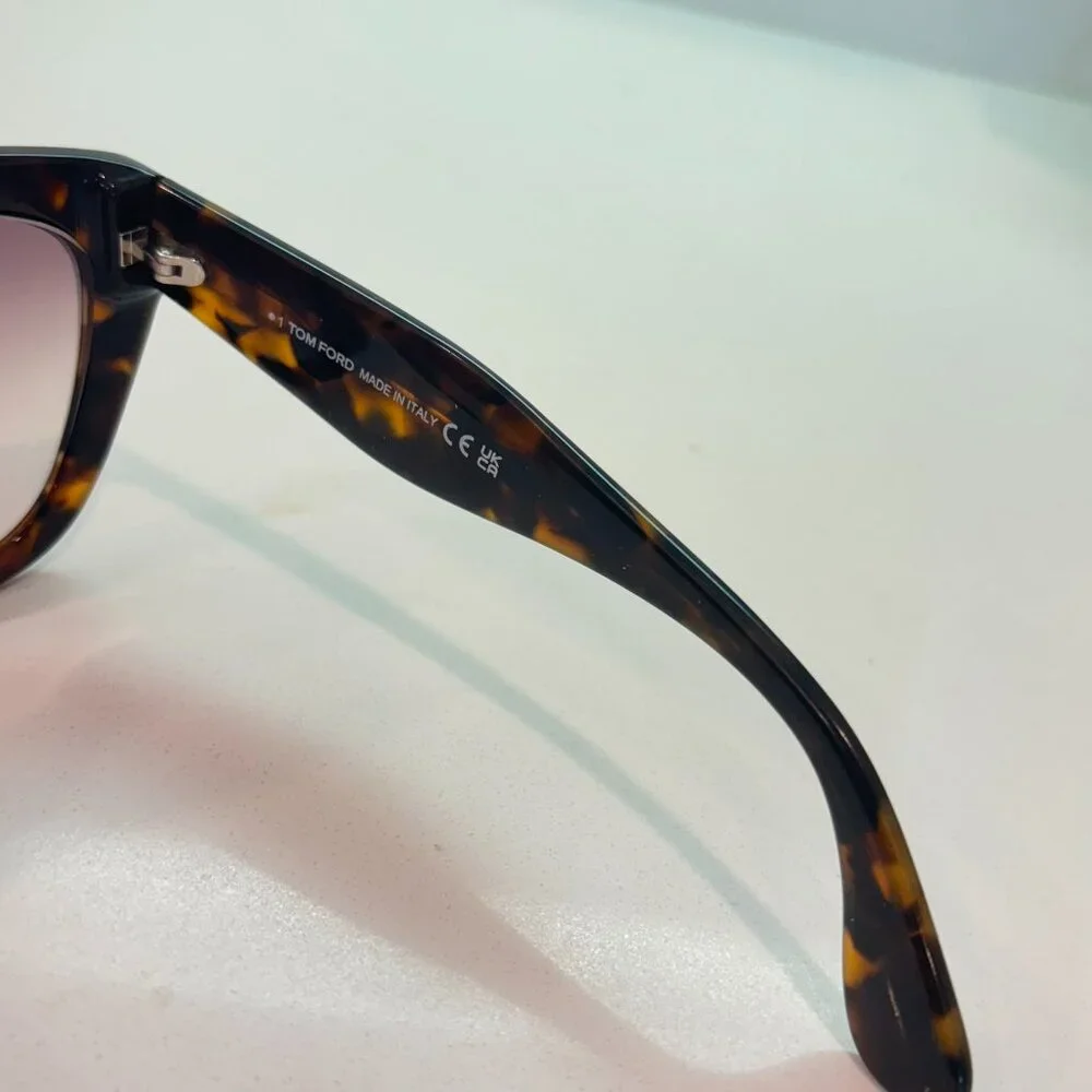 Tom Ford Rx FT0940 - 55F Cara Sunglasses Tortoise Shiny Vintage Dark Havana - Picture 10 of 11